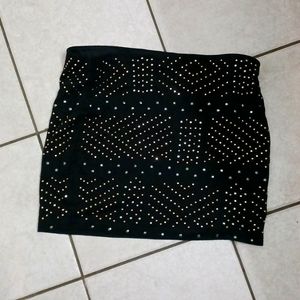 Rhinestone studded mini skirt from Express